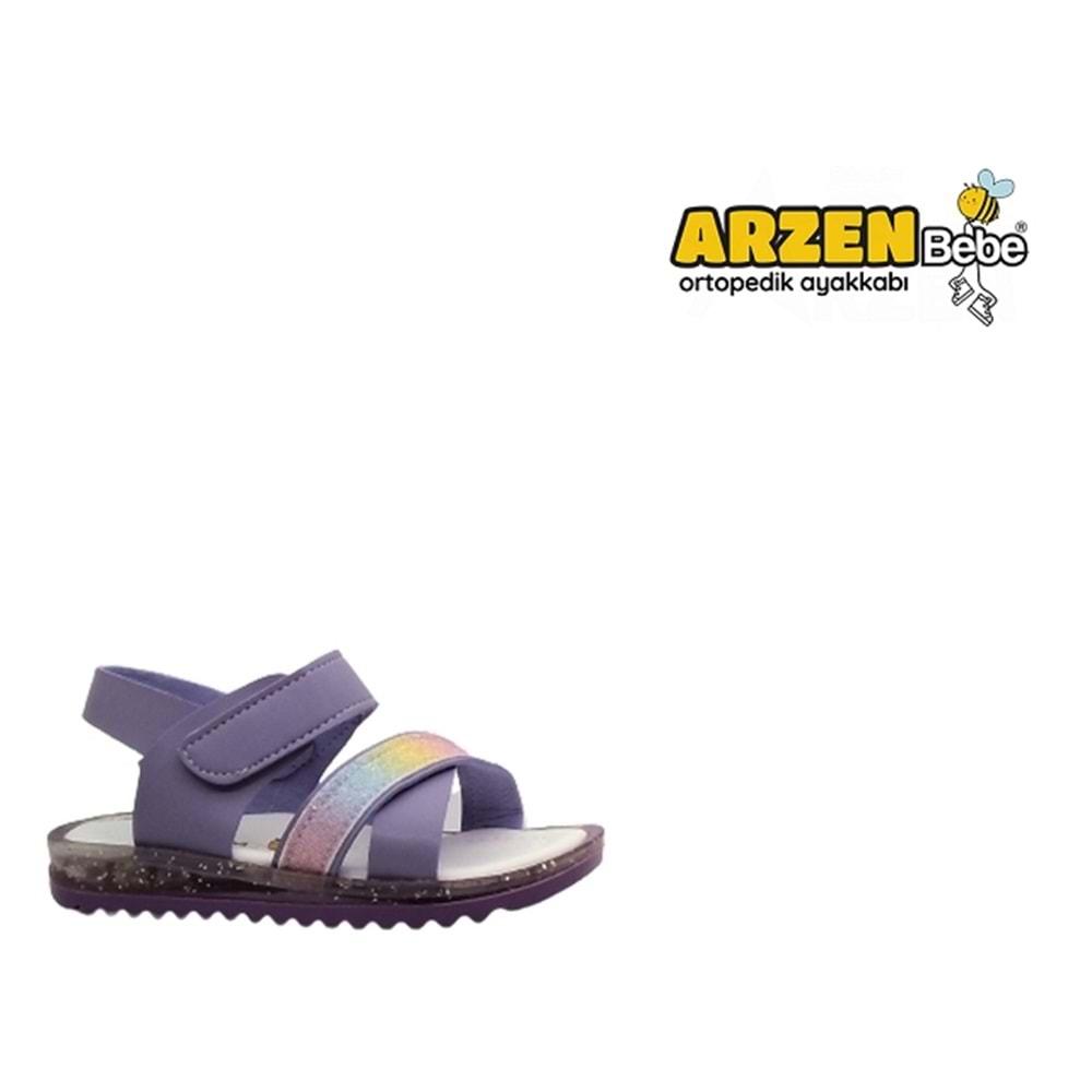 B- ARZEN SANDALET - KIZ - 7006 - LİLA