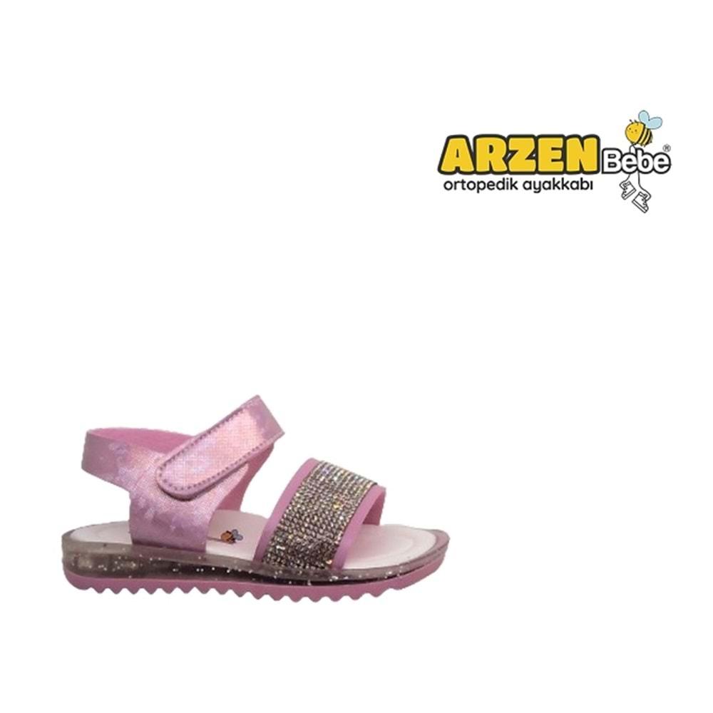 B- ARZEN SANDALET - KIZ - 7015 - PEMBE