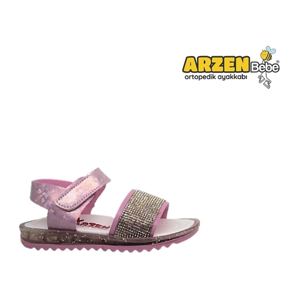 P- ARZEN SANDALET - KIZ - 8015 - PEMBE