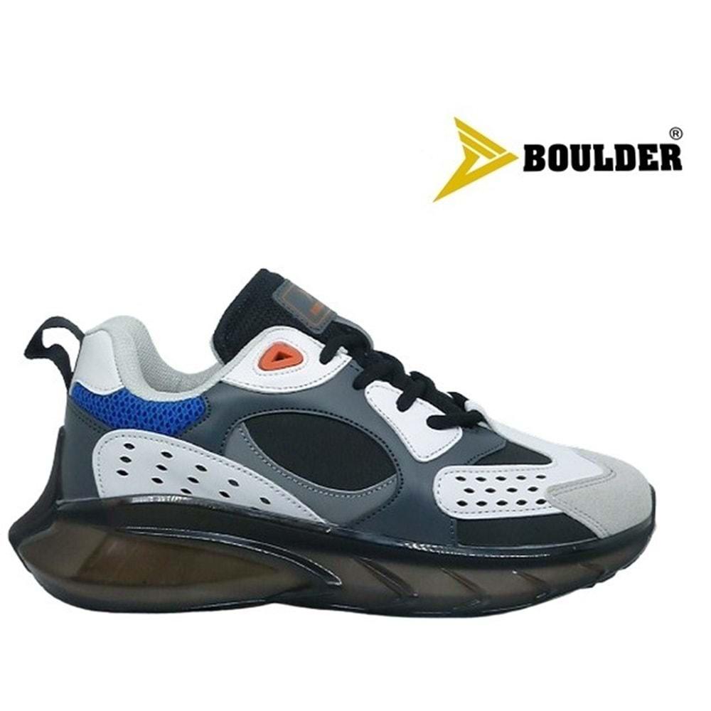 G- BOULDER SPOR - 2045 - CİLT / SİYAH-BEYAZ