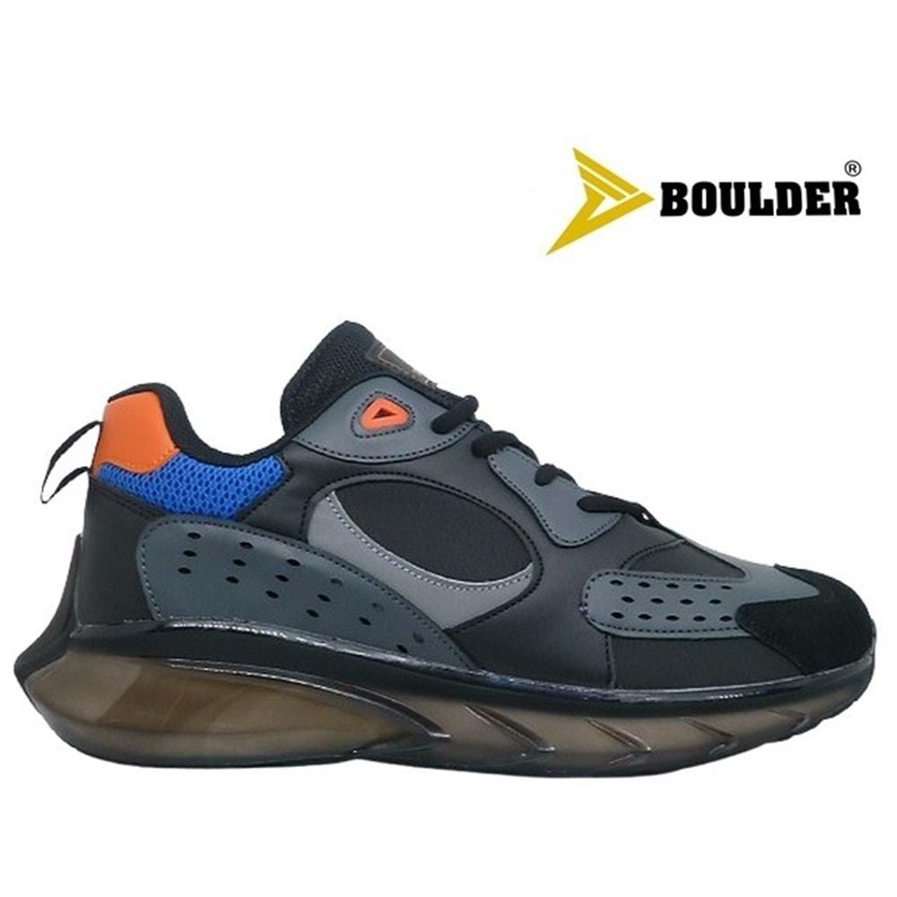 M- BOULDER SPOR - 2045 - CİLT / SİYAH-TURUNCU