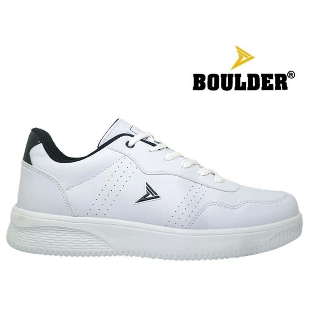 M- BOULDER SPOR - 9002 - CİLT / BEYAZ-SİYAH