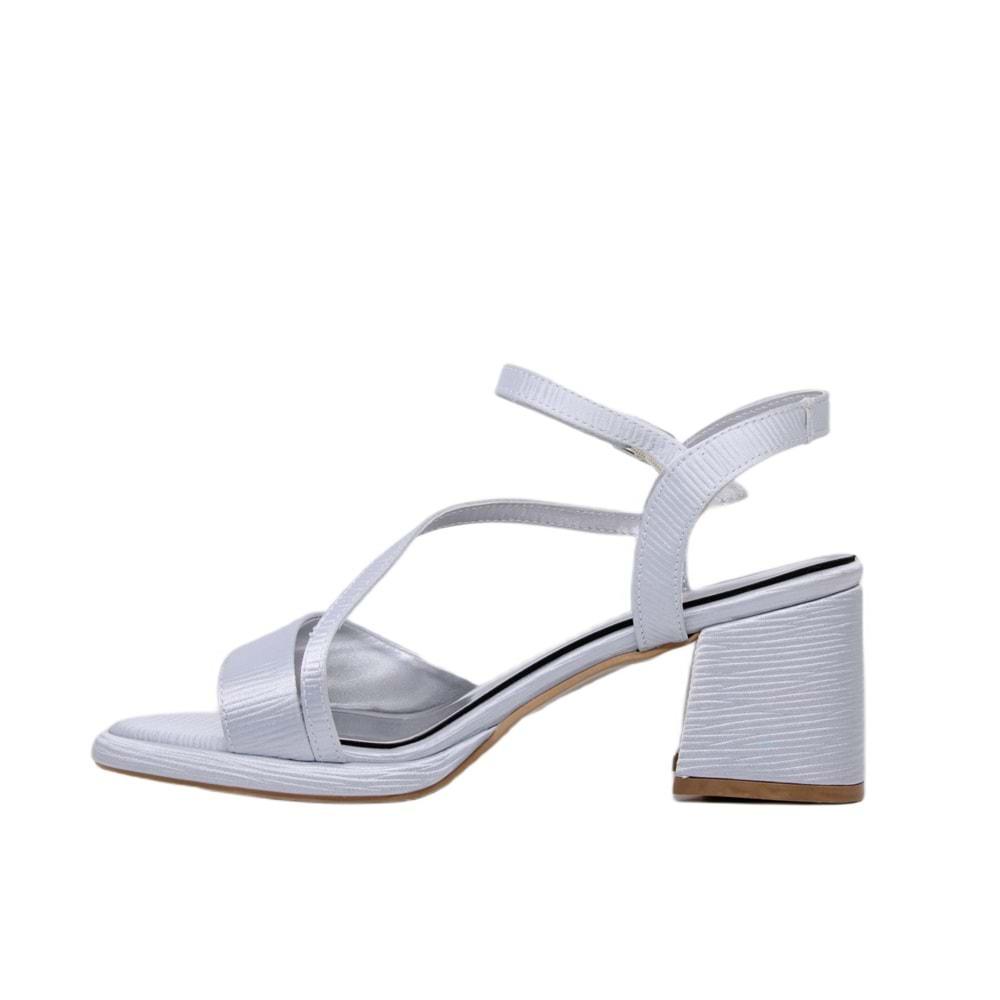 Z- ERBAY SANDALET - PLATFORM - 402 - CİLT-GRİ-KIRIK