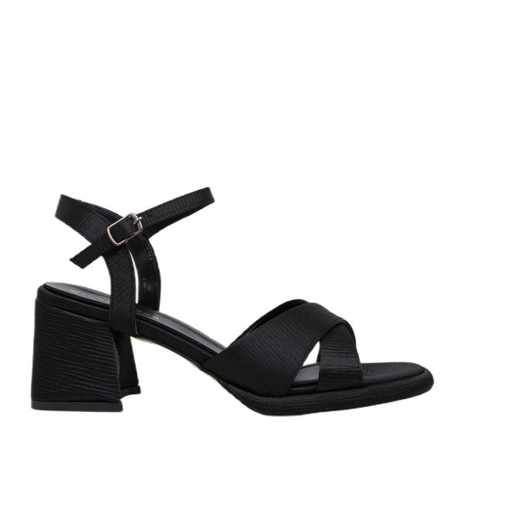 Z- ERBAY SANDALET - PLATFORM - 405 - CİLT-SİYAH-KIRIK