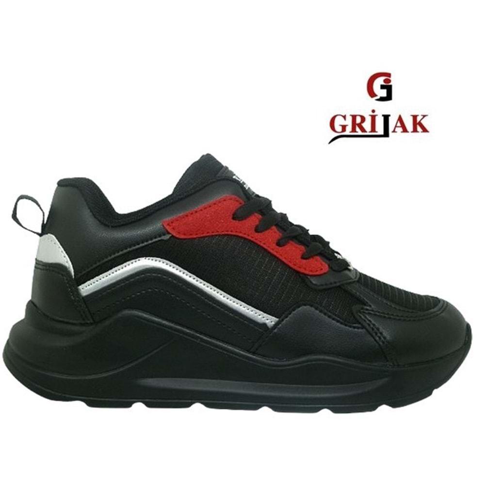 Z- GRİJAK SPOR - 051 - PARAŞÜT / SİYAH-KIRMIZI-SİYAH