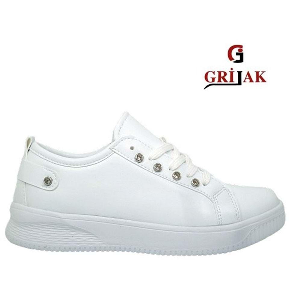 Z- GRİJAK SPOR - 201 - CİLT / BEYAZ-BEYAZ