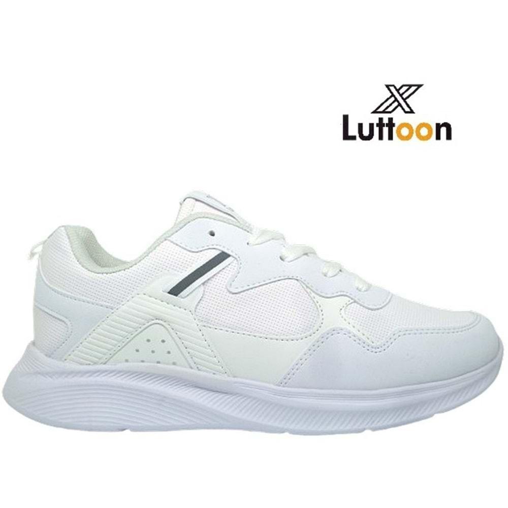 M- LUTTOON SPOR - 4300 - CİLT / BEYAZ-GÜMÜŞ