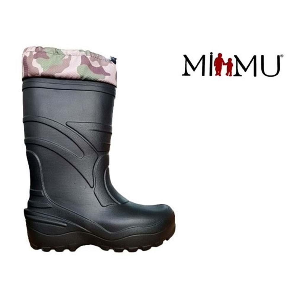 M- MİMU EVA ÇİZME - ÇORAPLI - 0185 - SİYAH