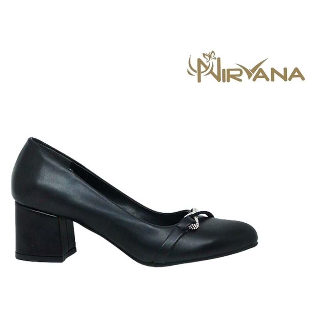 Z- NİRVANA AYAKKABI - 2340 - CİLT-SİYAH