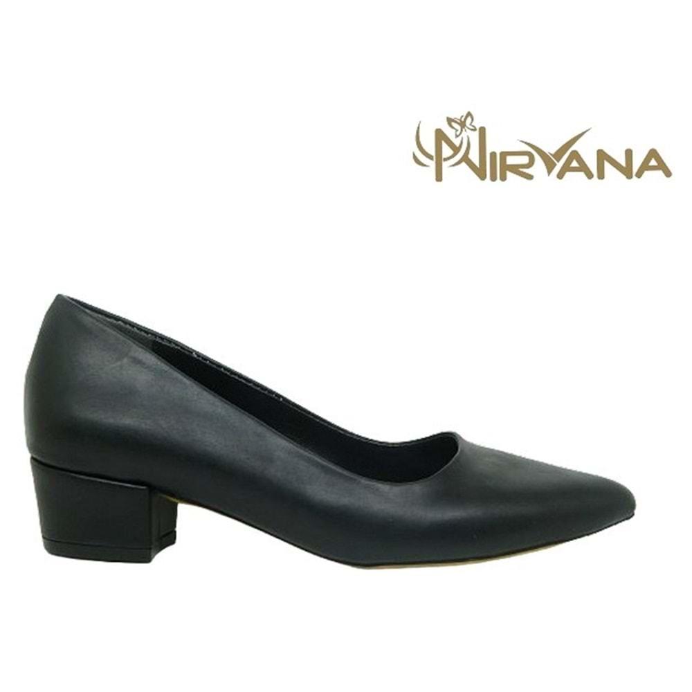 Z- NİRVANA AYAKKABI - 1200 - CİLT-SİYAH - 36-40 NO