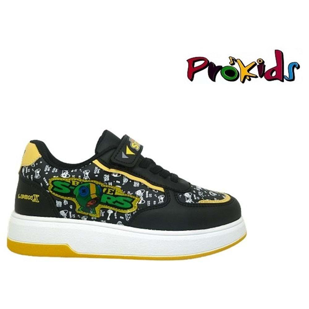 F- PROKİDS SPOR - 4012 - CİLT / SİYAH-SARI