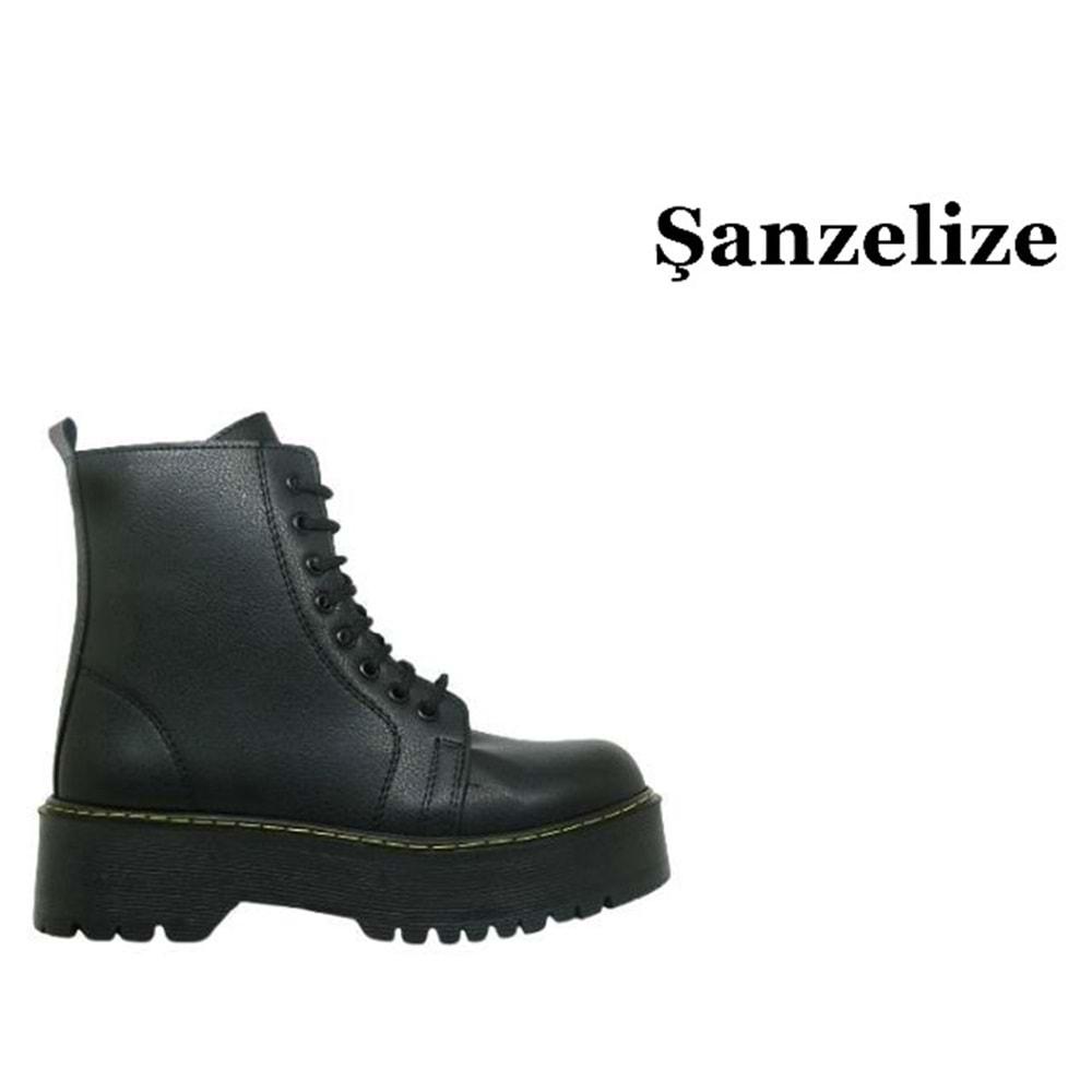 Z- ŞANZELİZE BOT KISA - K-33 - CİLT-SİYAH