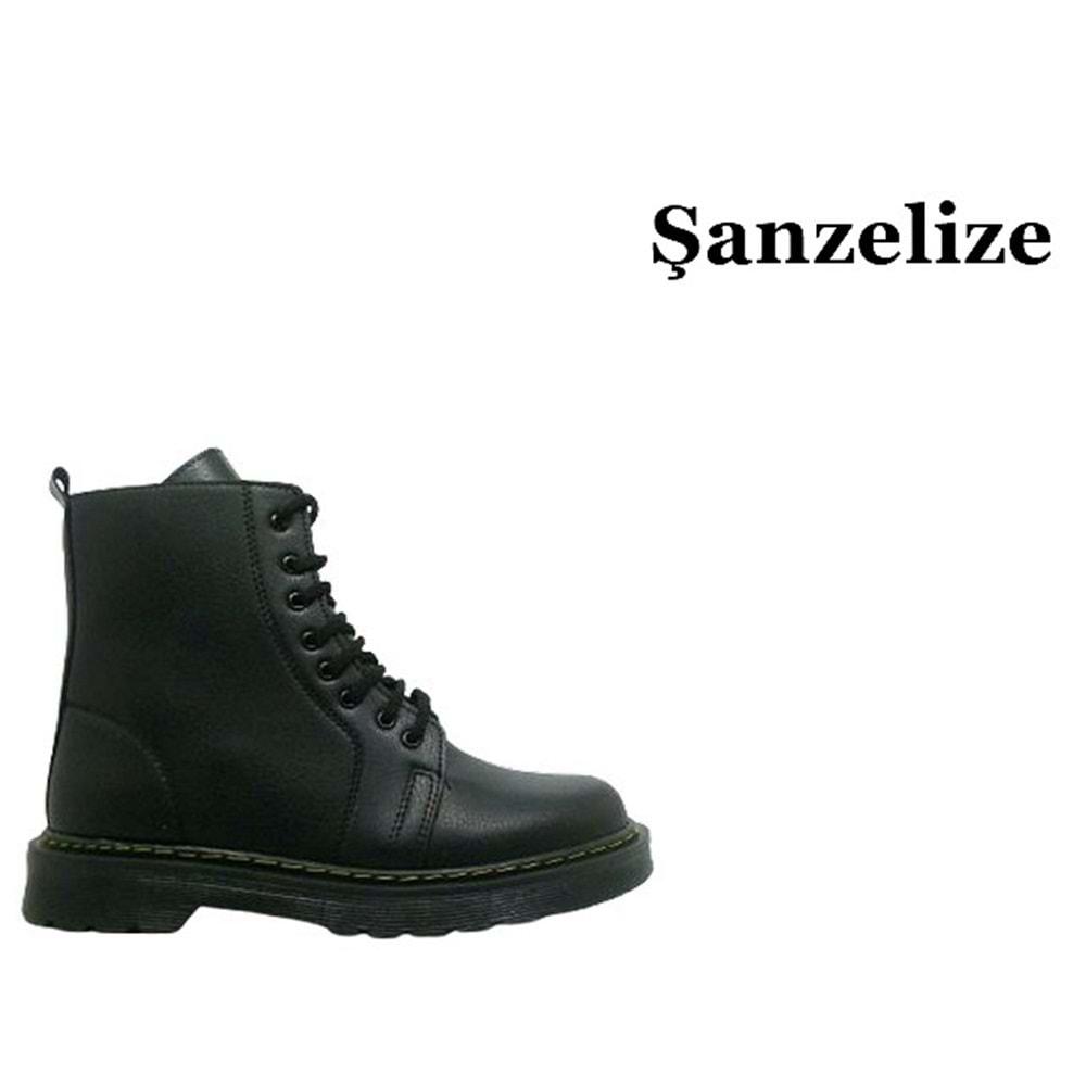 Z- ŞANZELİZE BOT KISA - K-35 - CİLT-SİYAH