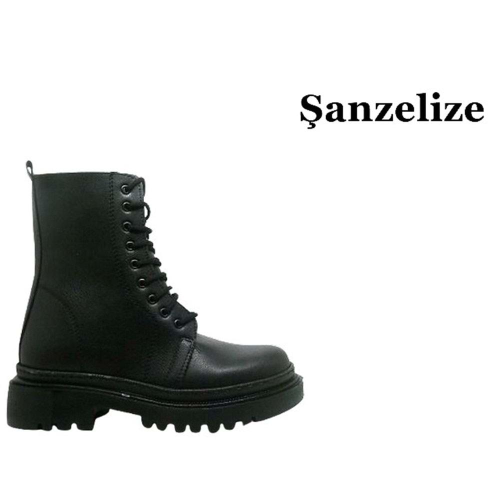 Z- ŞANZELİZE BOT KISA - K-42 - CİLT-SİYAH