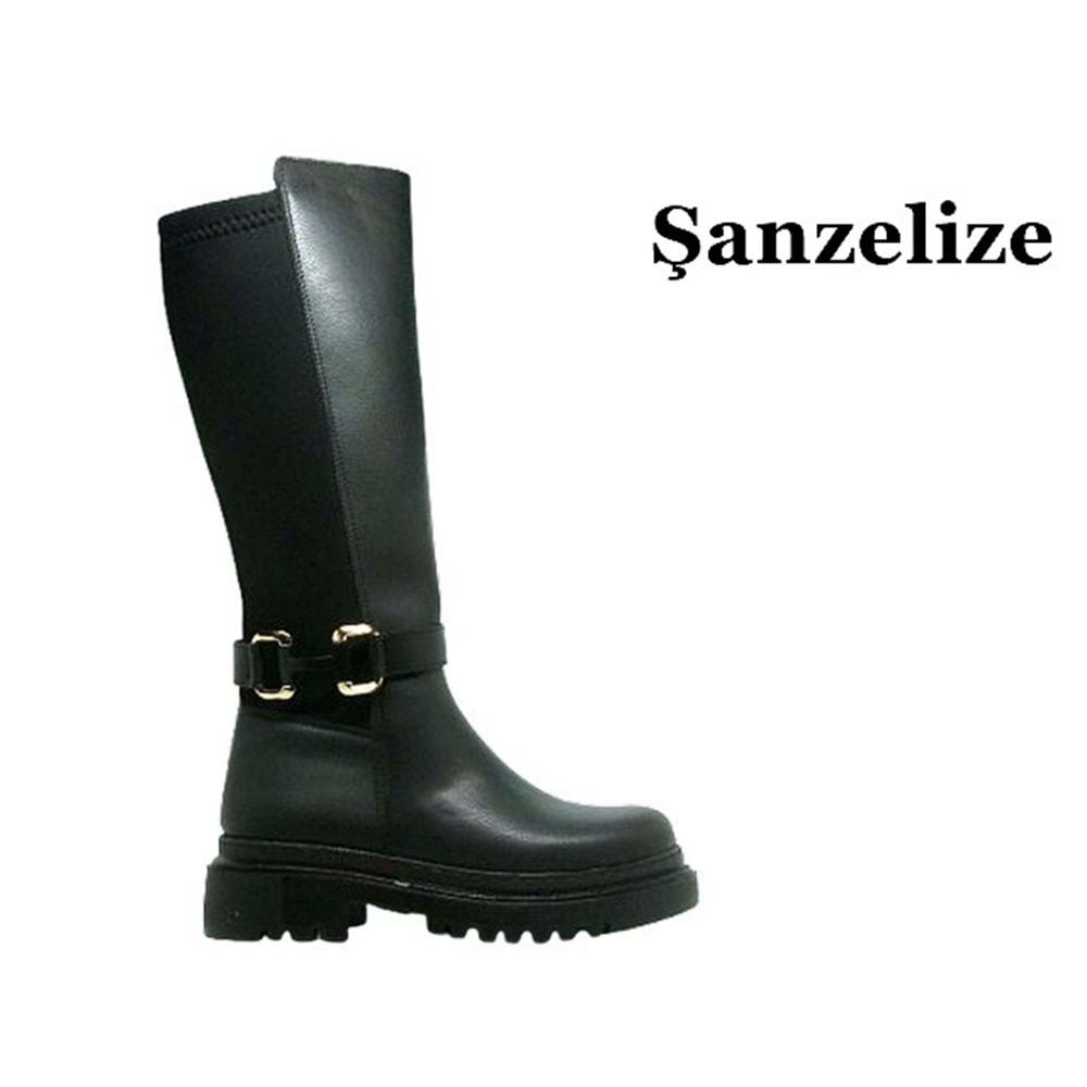Z- ŞANZELİZE BOT UZUN - K-46 - CİLT-SİYAH