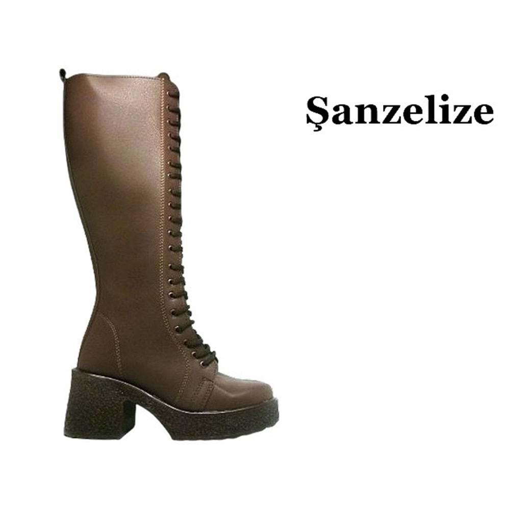 Z- ŞANZELİZE BOT UZUN - K-83 - CİLT-ACI-KAHVE
