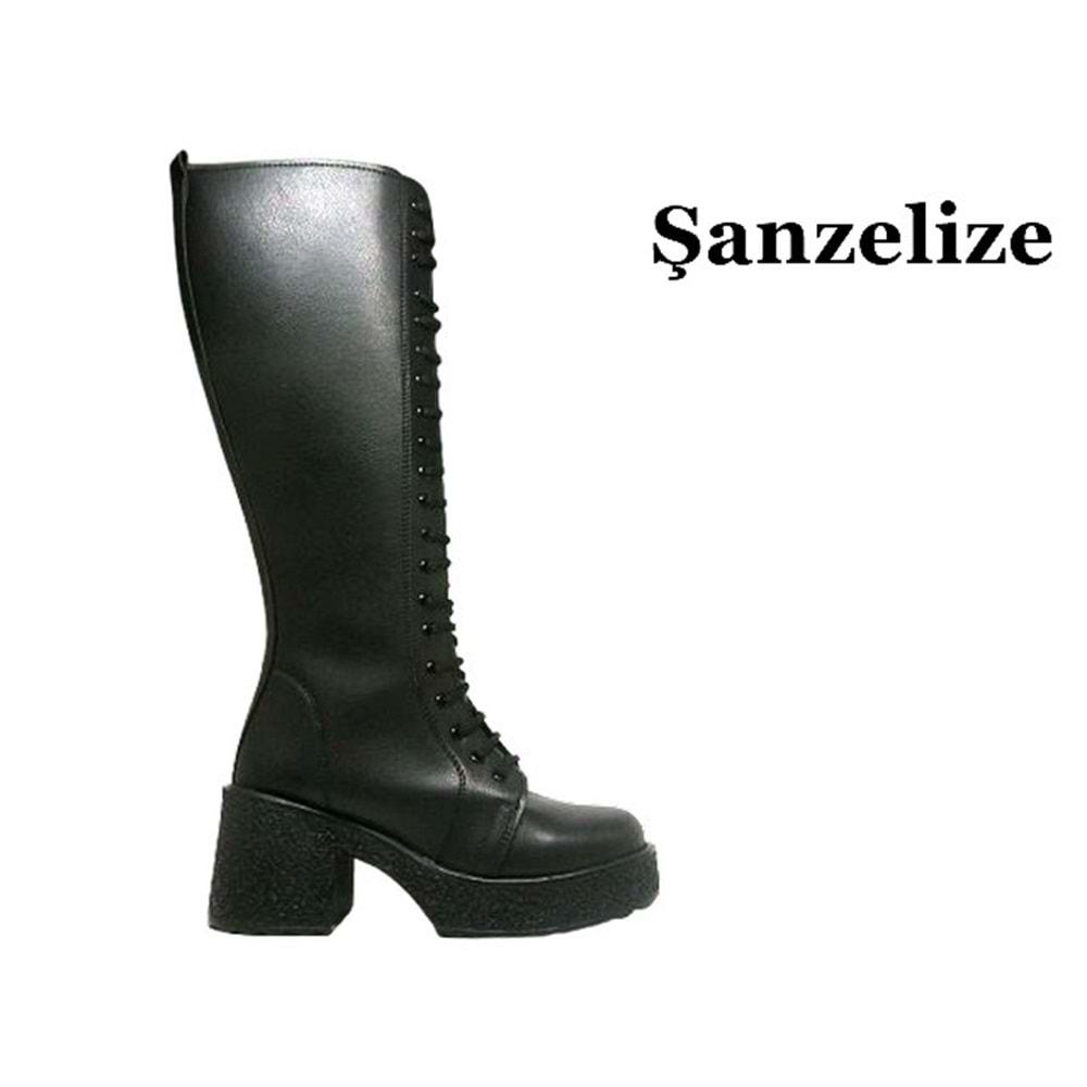 Z- ŞANZELİZE BOT UZUN - K-83 - CİLT-SİYAH