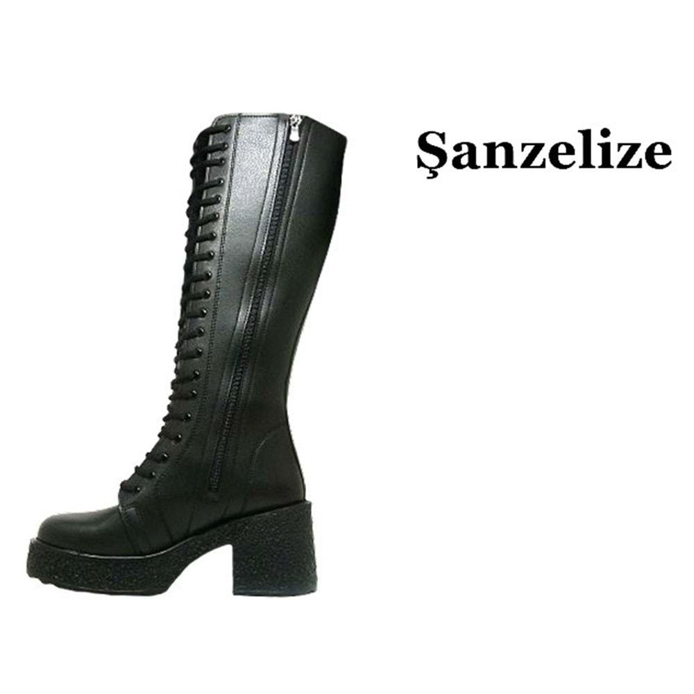 Z- ŞANZELİZE BOT UZUN - K-83 - CİLT-SİYAH