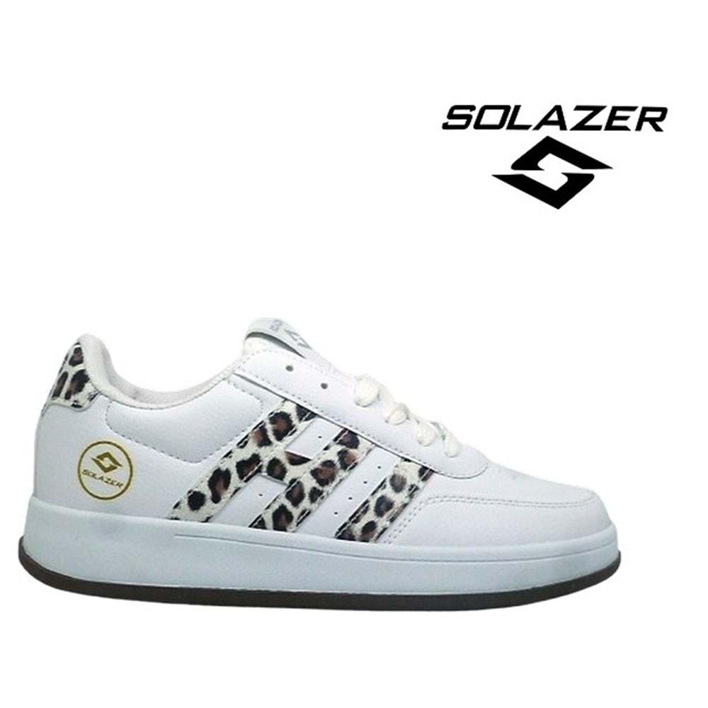 Z- SOLAZER SPOR - 037 - CİLT / BEYAZ-LEOPAR