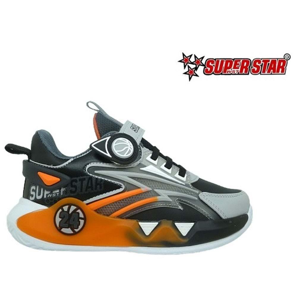 F- SÜPERSTAR SPOR - 024-7 - CİLT / BUZ-SİYAH-ORANGE