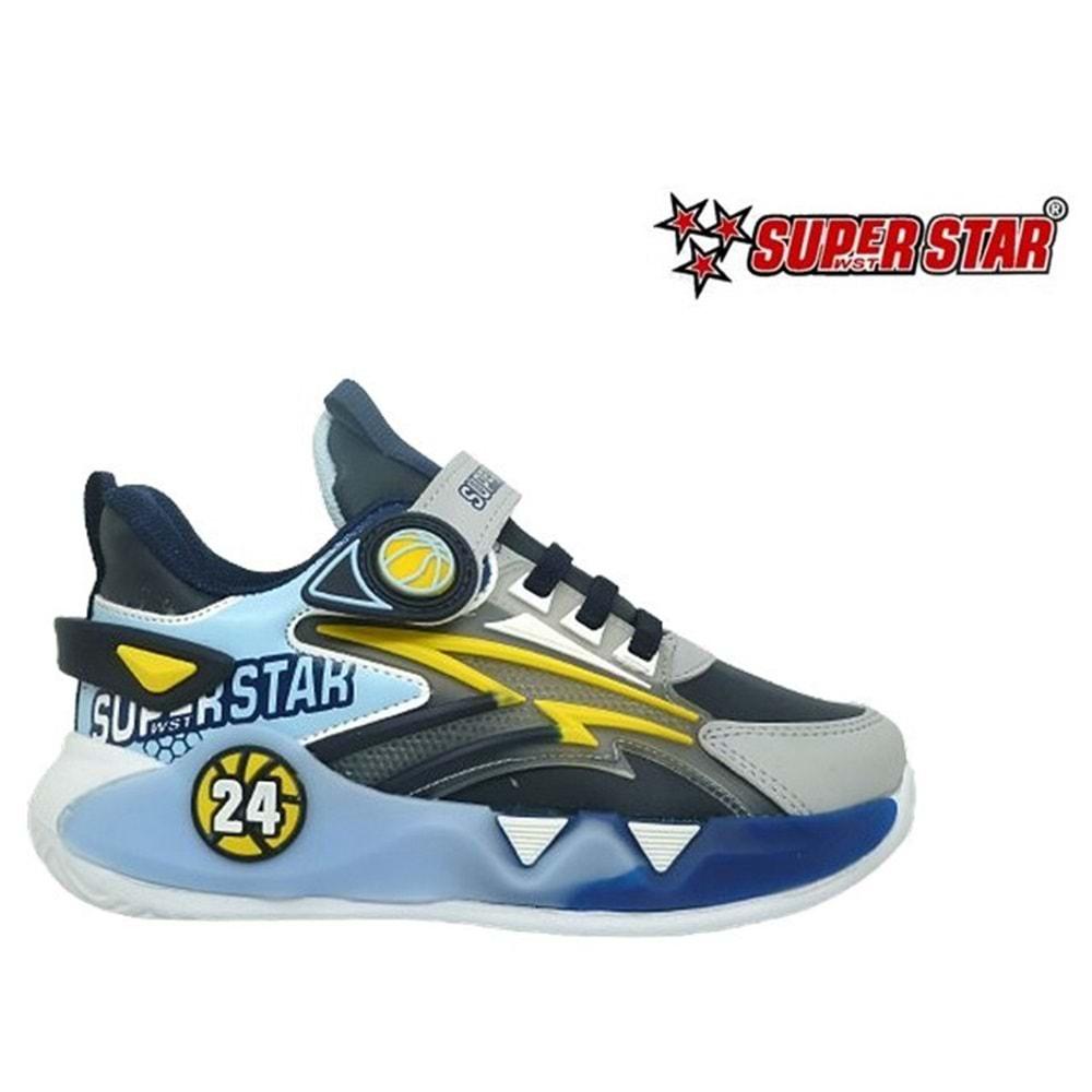 F- SÜPERSTAR SPOR - 024-8 - CİLT / SİYAH-BUZ-BEYAZ