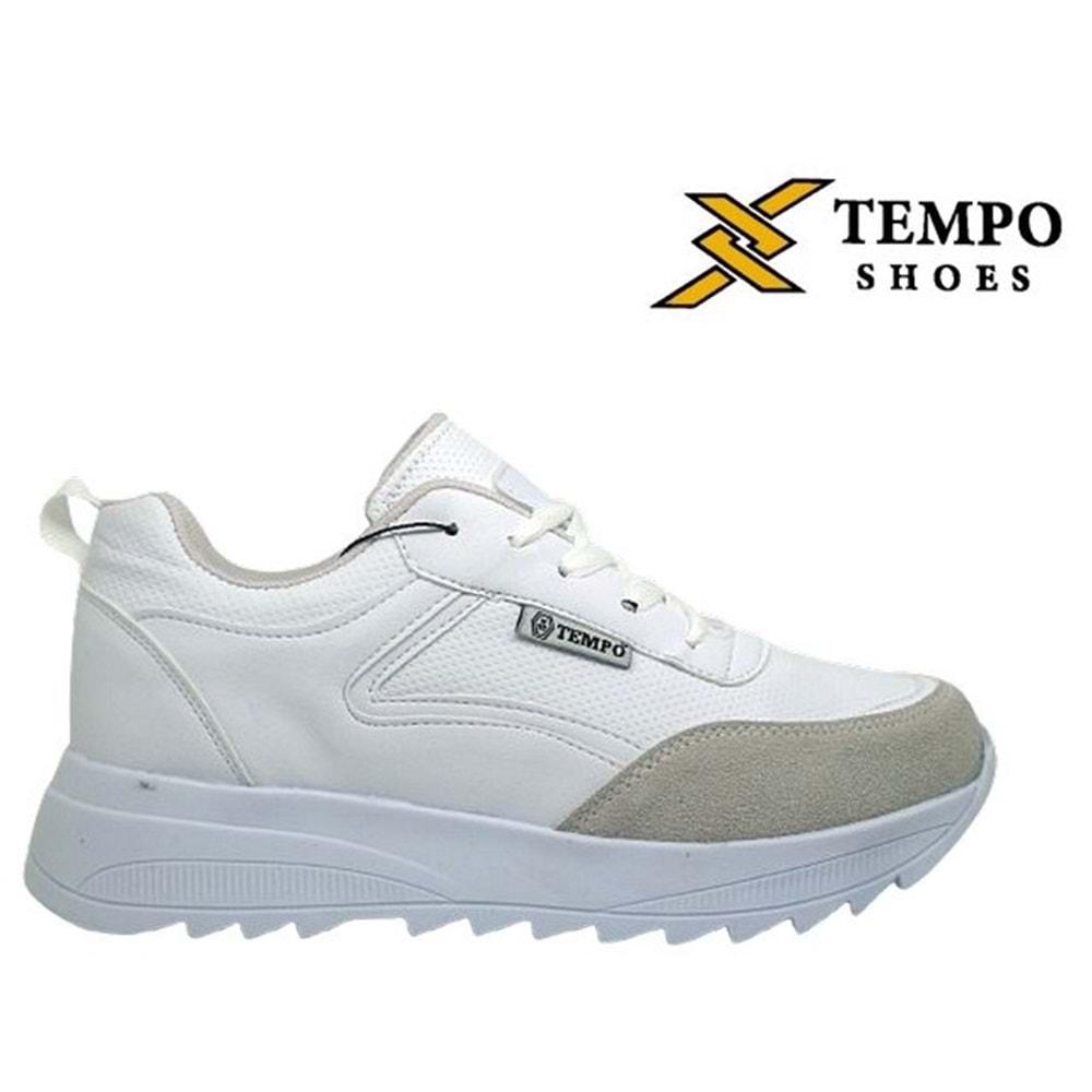 Z- TEMPO SPOR - 1650 - CİLT - DELİKLİ / BEYAZ-BEYAZ