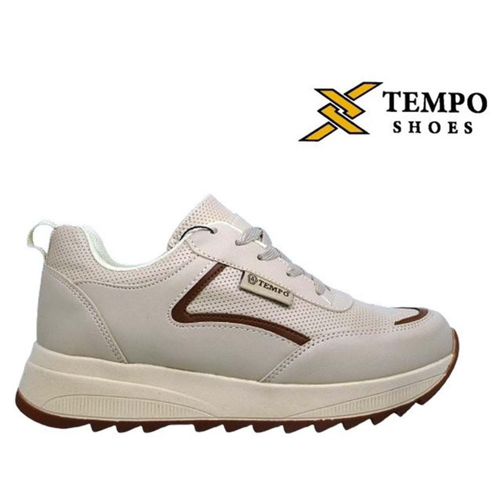 Z- TEMPO SPOR - 1650 - CİLT - DELİKLİ / BEJ-KAHVE