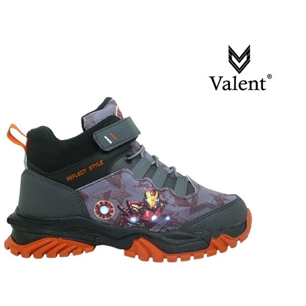 F- VALENT SPOR TREKKİNG - BASKET - C-0401 - FÜME-TURUNCU
