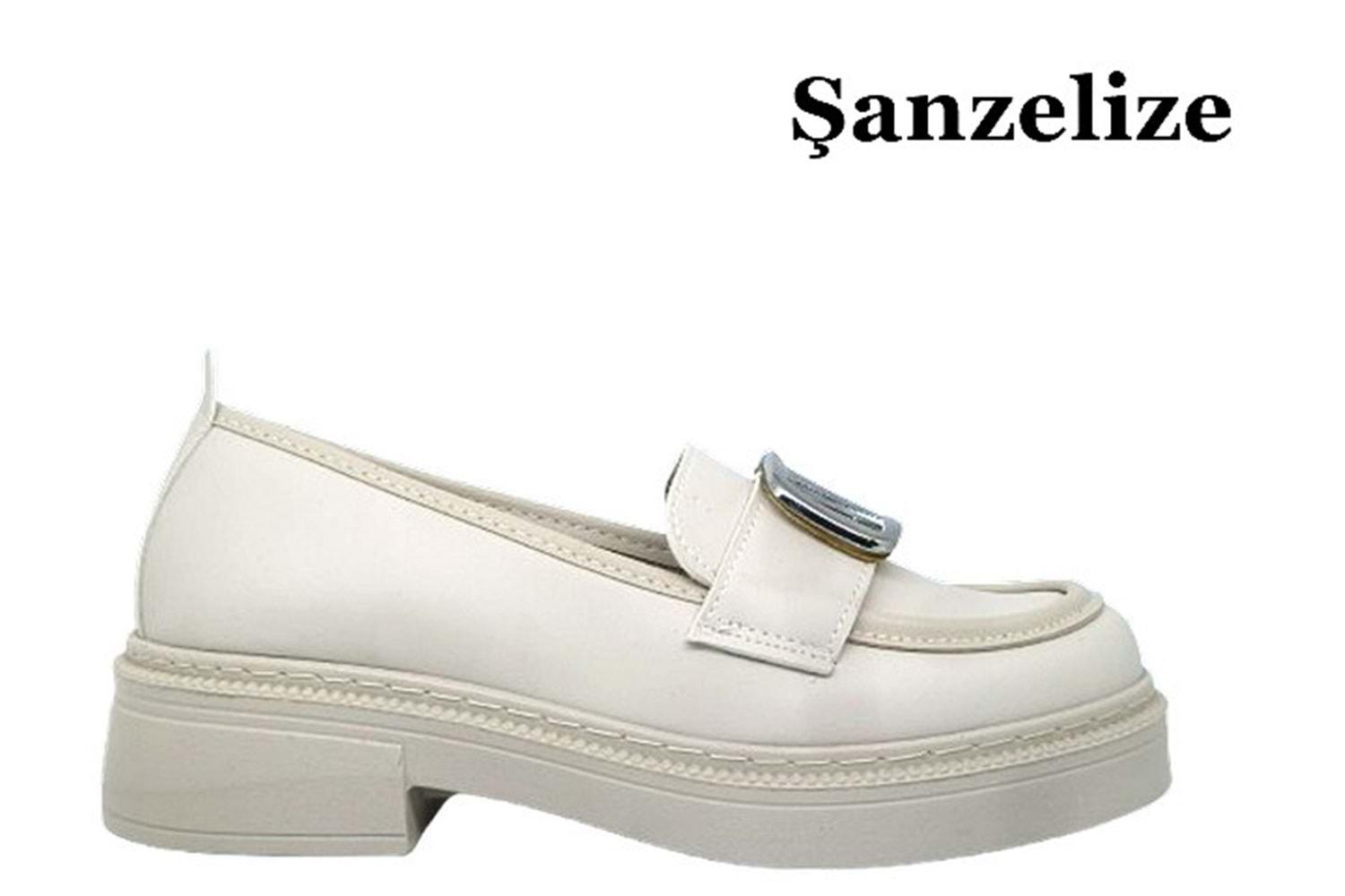 Z- ŞANZELİZE AYAKKABI - K-27 - BEJ-CİLT