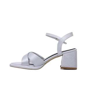 Z- ERBAY SANDALET - PLATFORM - 405 - CİLT-GRİ-KIRIK