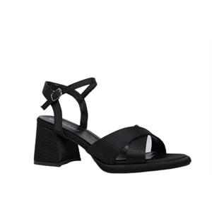 Z- ERBAY SANDALET - PLATFORM - 405 - CİLT-SİYAH-KIRIK