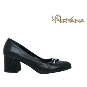 Z- NİRVANA AYAKKABI - 2340 - CİLT-SİYAH