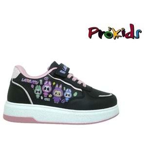 F- PROKİDS SPOR - 4011 - CİLT / SİYAH-PEMBE