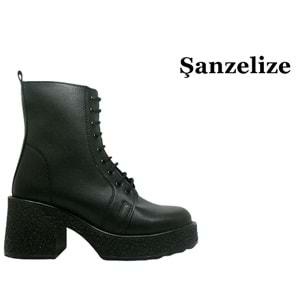 Z- ŞANZELİZE BOT KISA - K-82 - CİLT-SİYAH