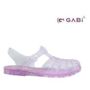 Z- GABİ DENİZ ŞEFFAF SANDALET - J-3 - LİLA-SİMLİ