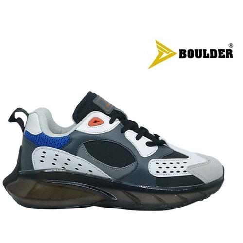 G- BOULDER SPOR - 2045 - CİLT / SİYAH-BEYAZ