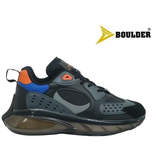 G- BOULDER SPOR - 2045 - CİLT / SİYAH-TURUNCU