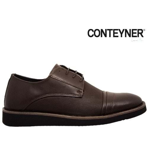 M- CONTEYNER AYAKKABI - 481-04 - ROYAL-KAHVE-GÜRÇEK-KAHVE