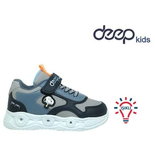 P- DEEP KİDS SPOR IŞIKLI - 1115 - CİLT / FÜME-İNDİGO