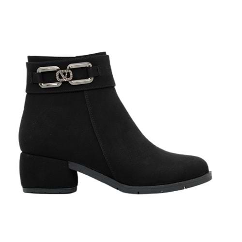 Z- ERBAY BOT KISA - 4010 - SİYAH-NUBUK