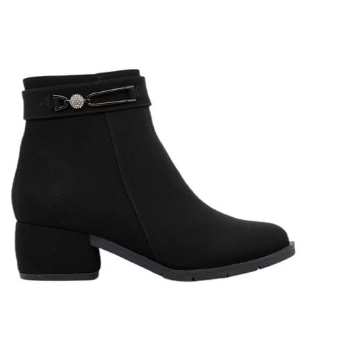 Z- ERBAY BOT KISA - 4014 - SİYAH-NUBUK