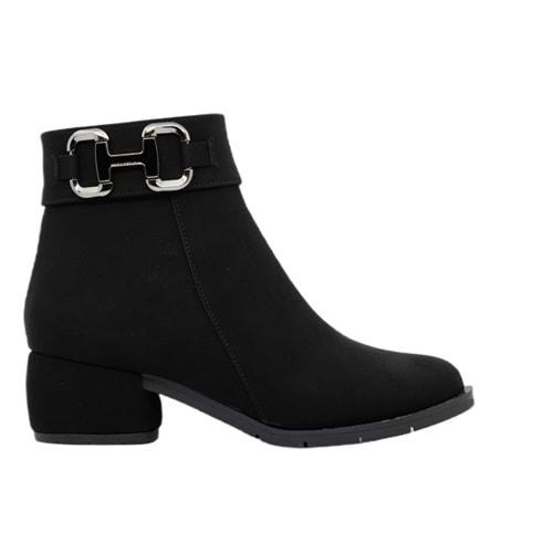 Z- ERBAY BOT KISA - 4021 - SİYAH-NUBUK