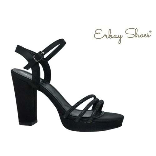 Z- ERBAY SANDALET - PLATFORM - 384 - SİYAH