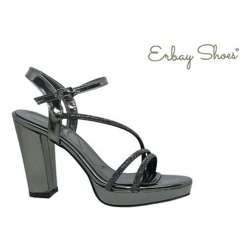 Z- ERBAY SANDALET - PLATFORM - 388 - PLATİN