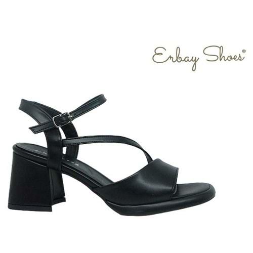 Z- ERBAY SANDALET - PLATFORM - 402 - CİLT-SİYAH