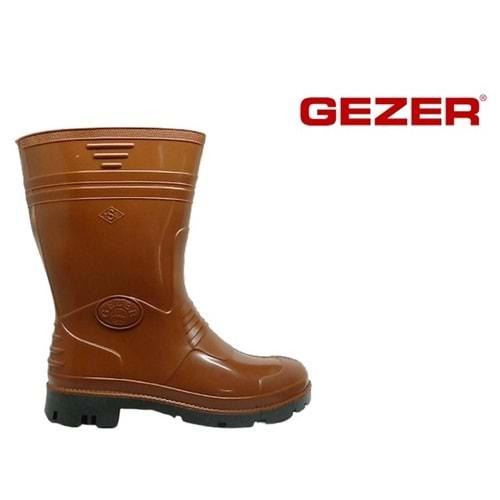 M- GEZER ÇİZME - KISA - 00218-10 - 44 NO - KAHVE