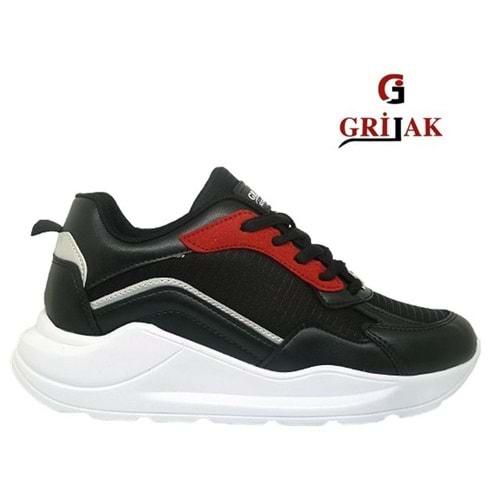 Z- GRİJAK SPOR - 051 - PARAŞÜT / SİYAH-BEYAZ-KIRMIZI