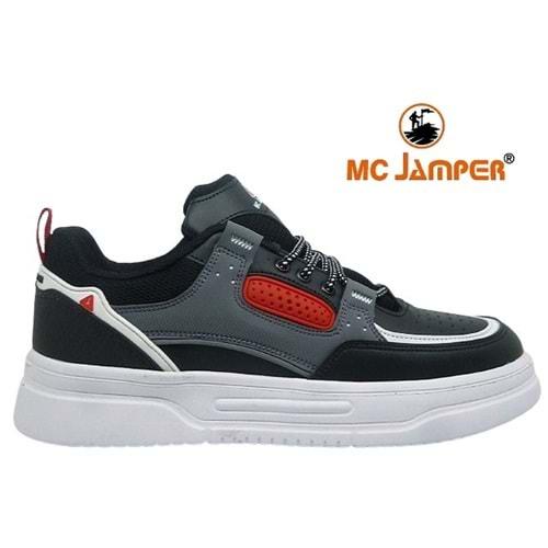 M- MC JAMPER SPOR - 2281 - CİLT / SİYAH-FÜME-KIRMIZI