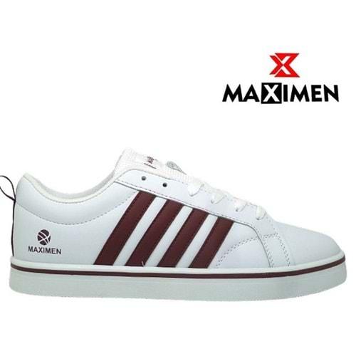M- MAXIMEN SPOR - 110 - CİLT - BEYAZ-BORDO