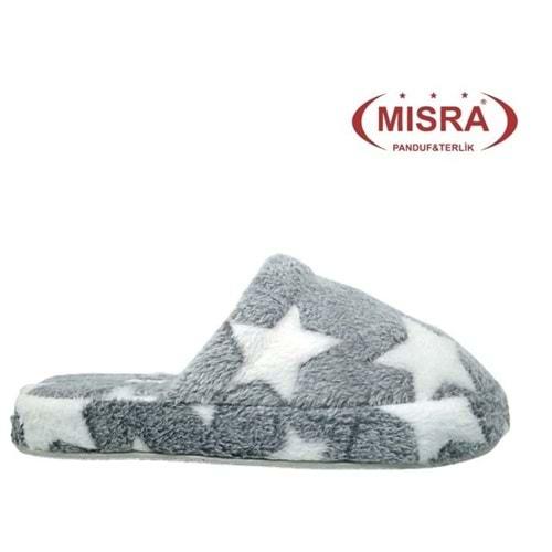 Z- MISRA - EV İÇİ TERLİK - YILDIZLI - GRİ